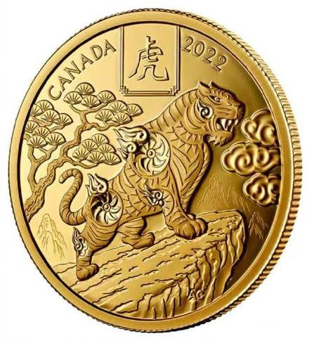 什么是虎年纪念币（加拿大发行的农历虎年纪念币）